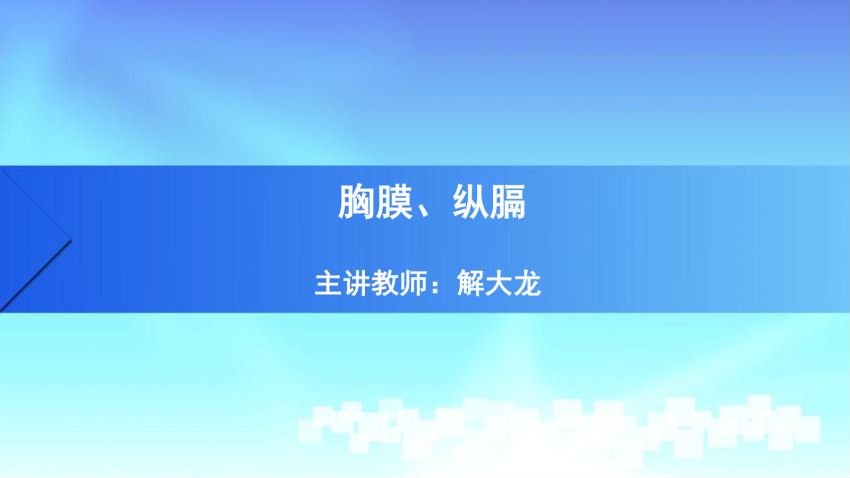 人体解剖学(4.13.1)--第十三讲:胸膜与纵膈ppt-中国医科大学.pdf