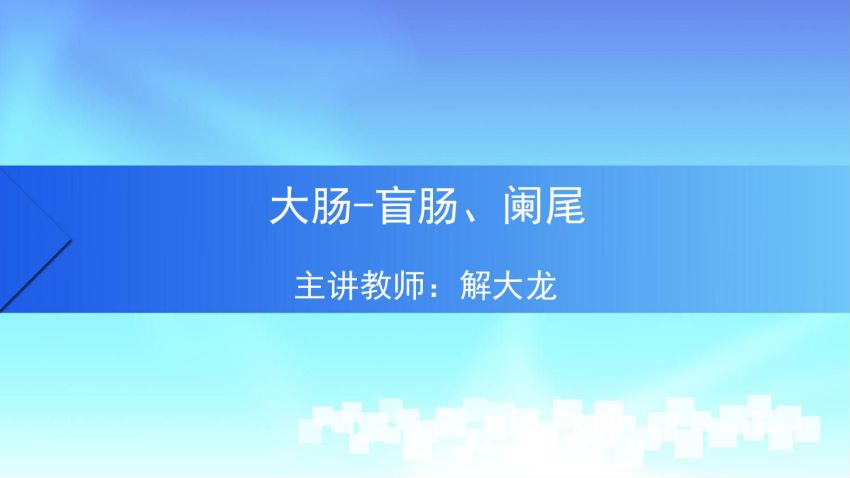 人体解剖学(4.6.1)--第六讲:盲肠与阑尾-中国医科大学.pdf