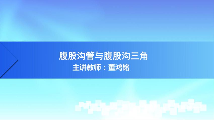 人体解剖学(3.9.1)--第九讲:腹股沟管与腹股沟三角-中国医科大学.pdf
