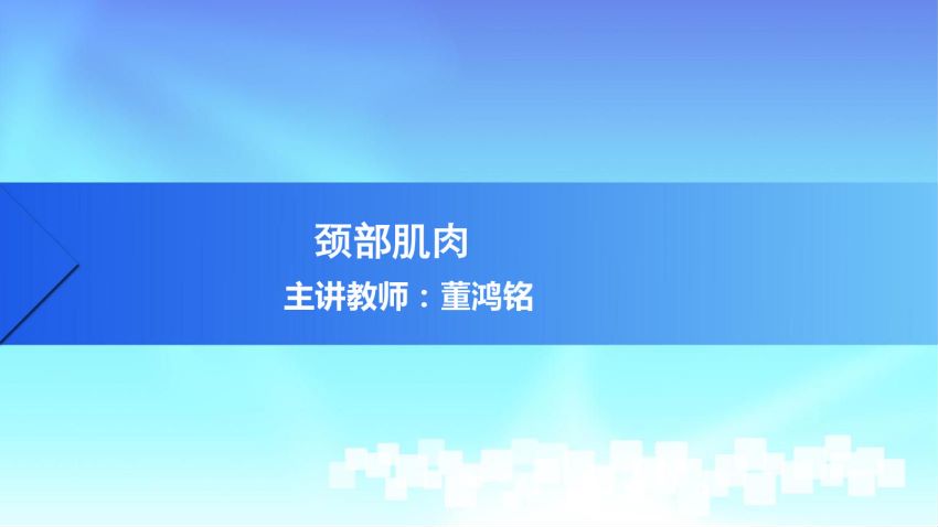 人体解剖学(3.4.1)--第四讲:颈肌-中国医科大学.pdf