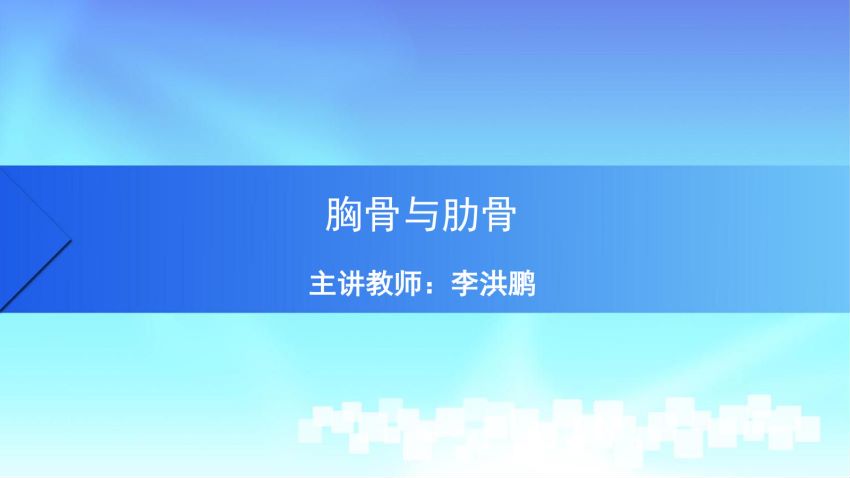 人体解剖学(1.4.1)--第四讲：胸骨与肋骨-中国医科大学.pdf